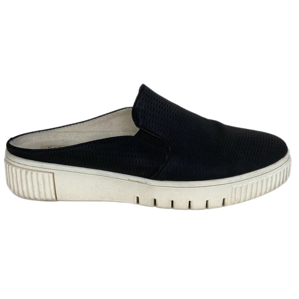 Naturalizer Soul Truly Black Faux Leather Slip On Sneakers - Women's Size 10